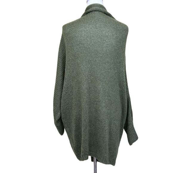 La Fee Maraboutee green Mably sweater, medium, warm, thick, cabincore, sparkle - Picture 3 of 7